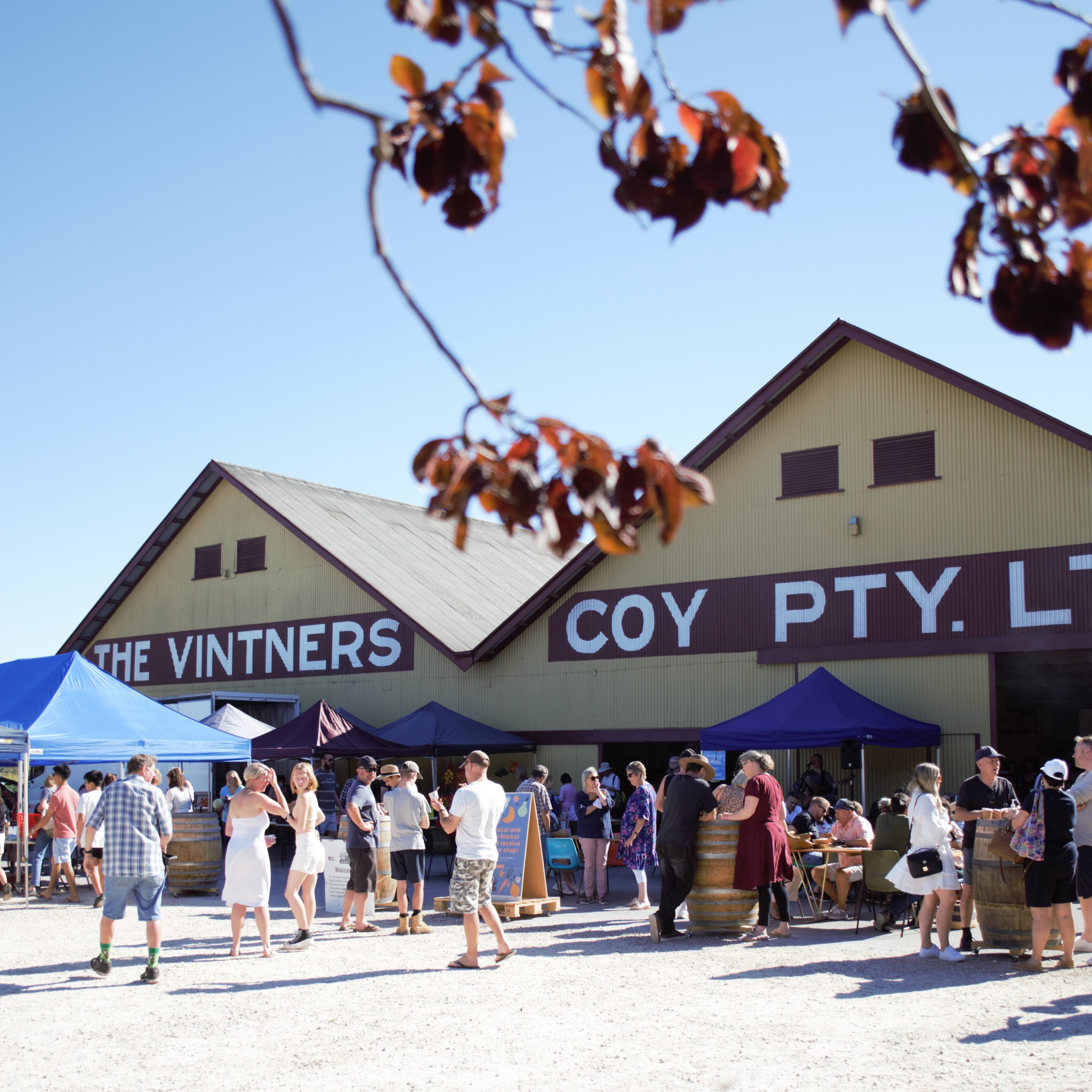 Barossa Farmers Market — stallholders and produce on a market morning